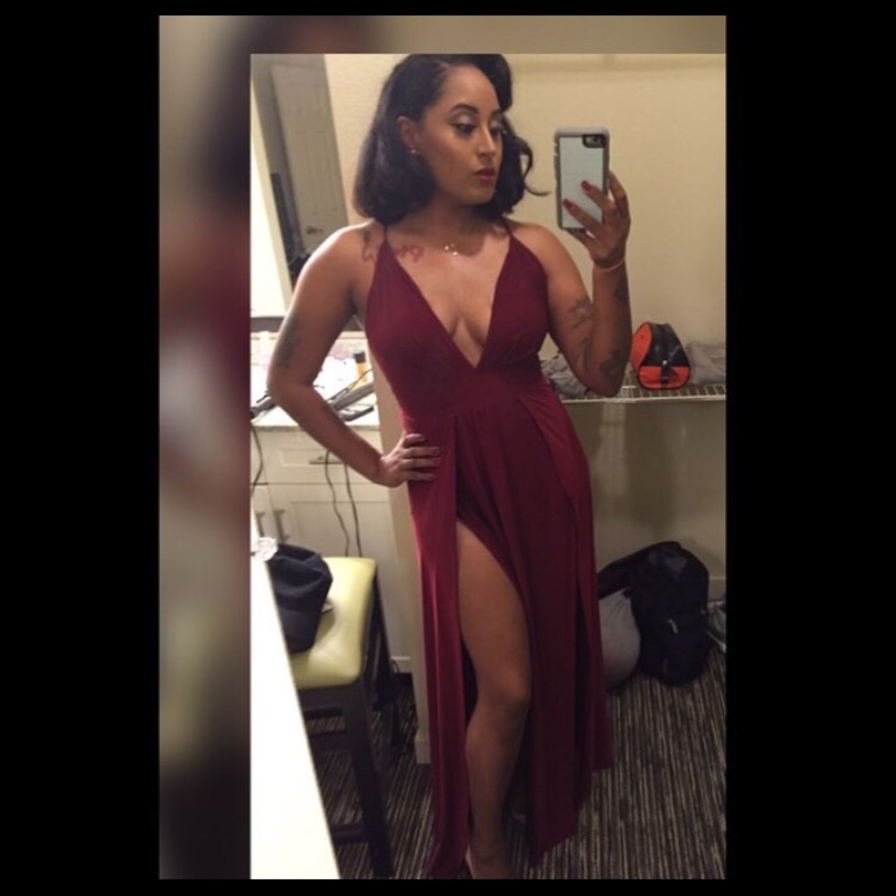 Maroon Dress